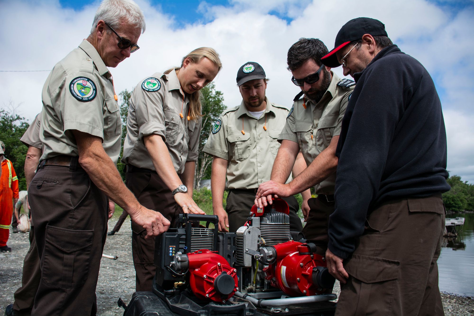 WATERAX with the Department of Fisheries and Land Resources at the Forest Fire Protection Centre in Gander